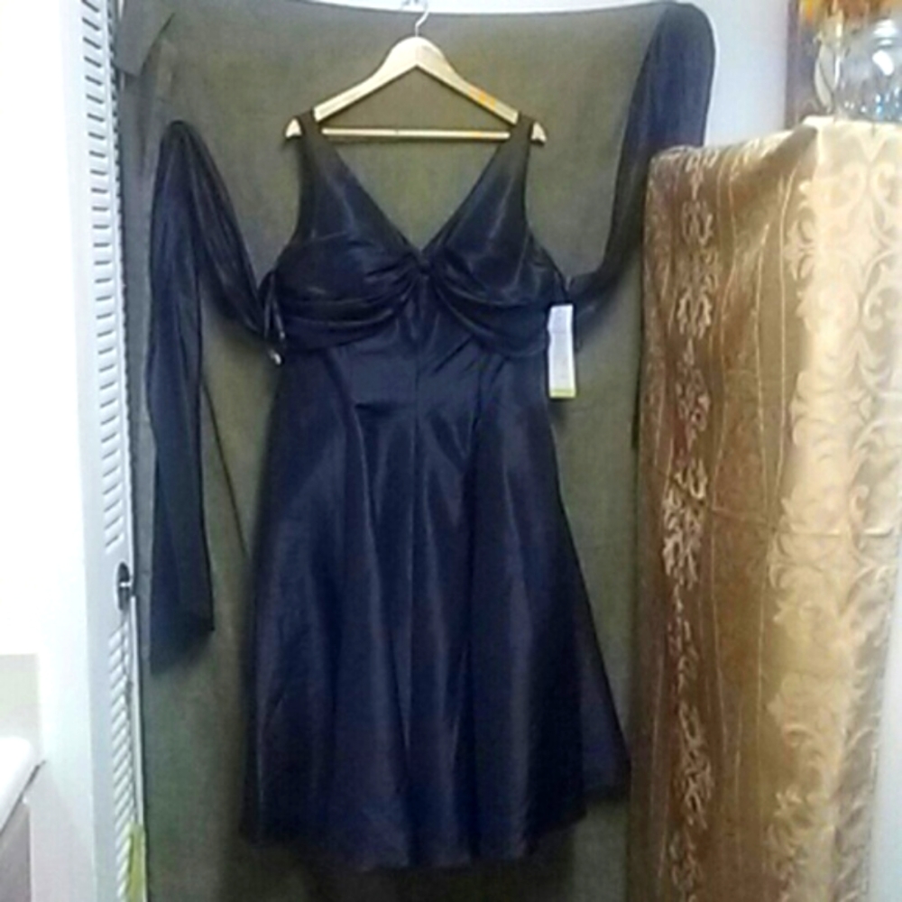 Bill LEVKOFF Black Evening Dress